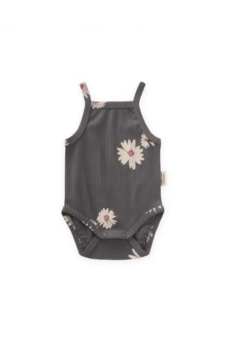 Suspender Bodysuit 0-3 Years Old Gray