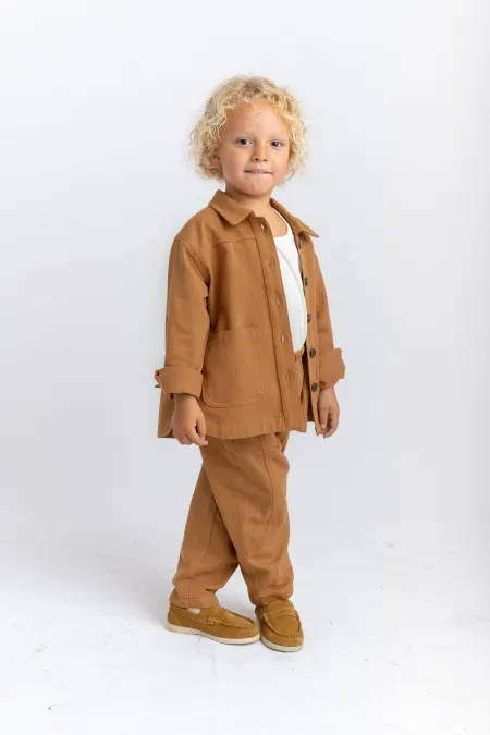 Veste en gabardine beige 2-7 ans
