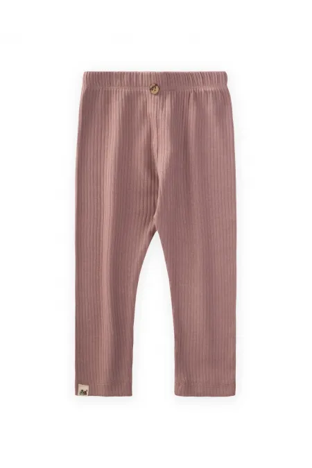 Collants côtelés 0-5 ans Cuivre