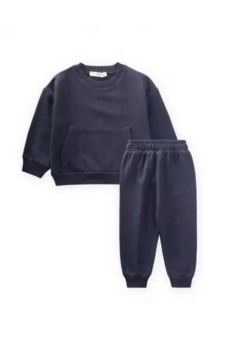 Sweatshirt set for 1-8 years old Navy Blue