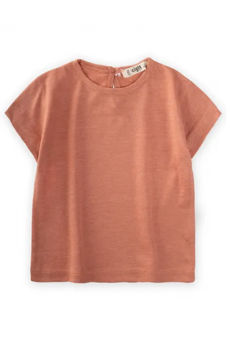 Basic T-Shirt for 1-10 Year Olds, Salmon