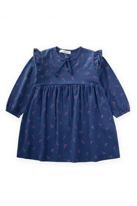 Robe de saison à patron pour enfants de 1 à 7 ans, motif cerises