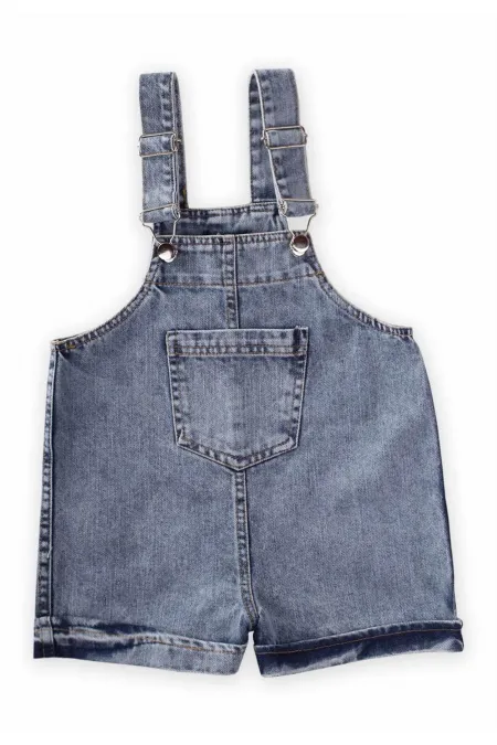 Salopette en jean à bretelles, 2-7 ans, bleue
