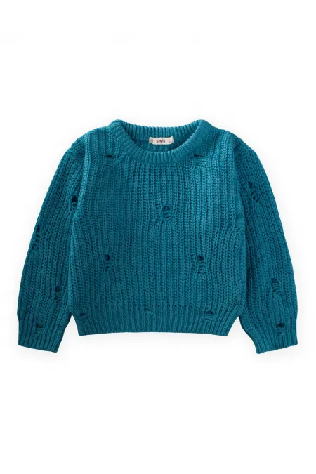 Pull Selanik en maille, 2 à 8 ans, huile