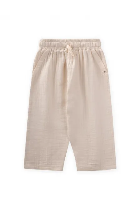 Müslin Pantolon 1-10 Yaş Krem