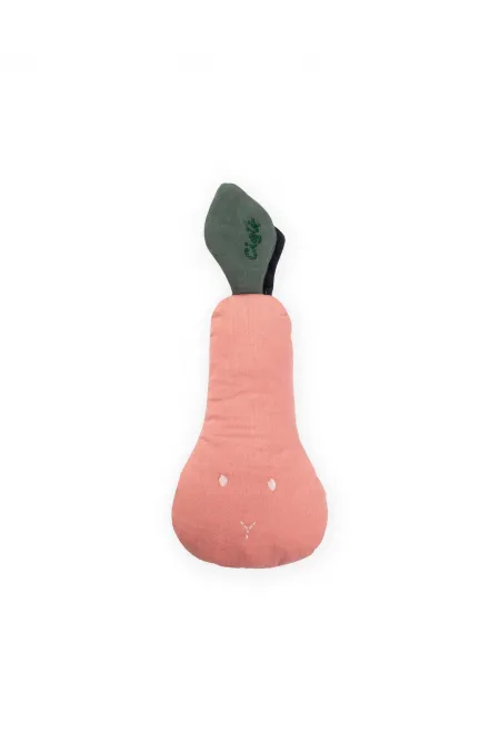 Hochet poire en mousseline pour bébé