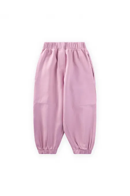 Gabardine Trousers with Knee Darts, Pink, Ages 2-7 Gabardine Trousers with Knee Darts, Pink, Ages 2-7
