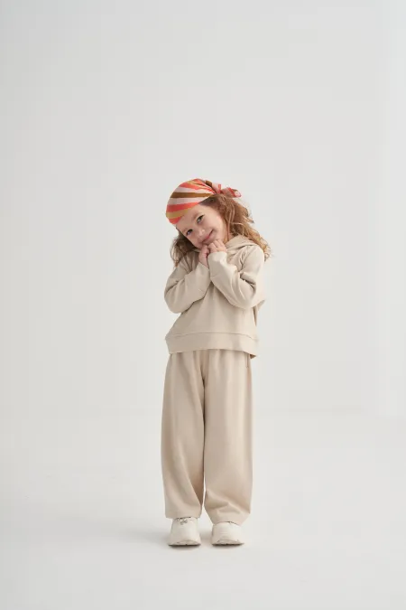 Modal Bol Paça Takım 2-7 Yaş Kemik