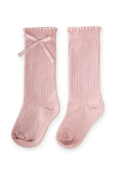 Çocuk Diz Altı Kız Çorap 2-9 Yaş Pudra