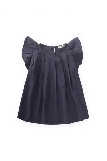 Pilikaşe Bluz 2-8 Yaş Lacivert