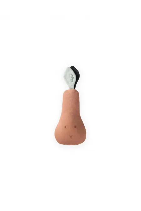 Muslin Rattle Pear Toy A. Coffee Muslin Rattle Pear Toy A. Coffee