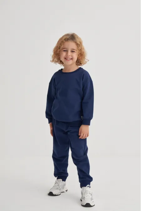 Basic Tracksuit for 2-7 Years Old Navy Blue