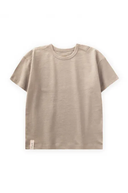 T-shirt basique pour bébé 0-3 ans beige