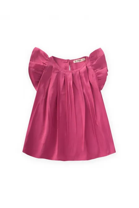Pilikaşe Bluz 2-8 Yaş Fuşya