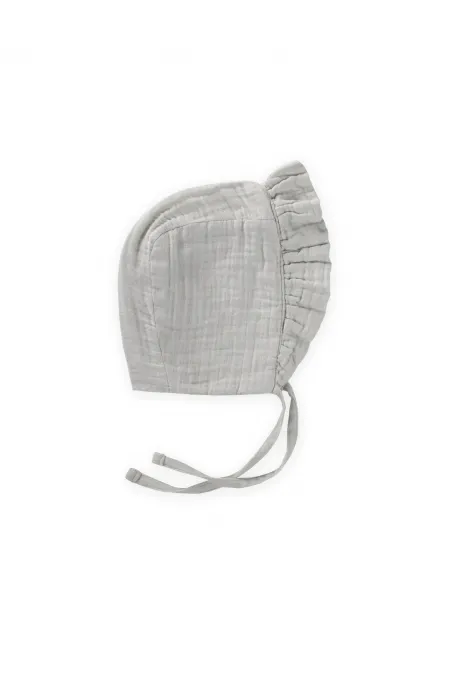 Tie-Up Ruffled Muslim Baby Hat, 0-2 years, Aqua Green