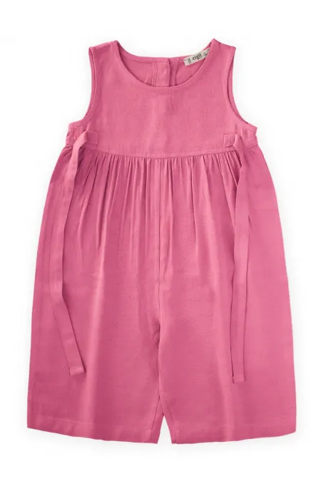 Kolsuz Bağcıklı Tulum 2-7 Yaş Pembe