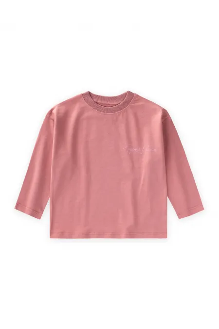 Slogan Long-Sleeve T-Shirt, Ages 2-10, Pink