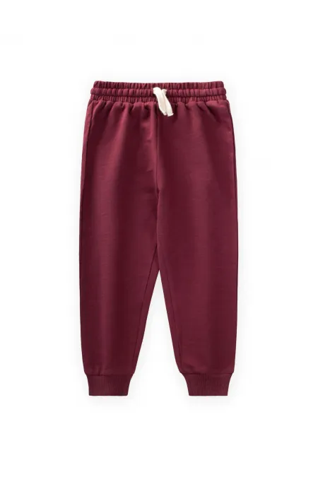 Seasonal Basic Tracksuit 2-10 Years Old Claret Red Seasonal Basic Tracksuit 2-10 Years Old Claret Red