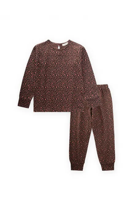 Ensemble pyjama marron 3-12 ans