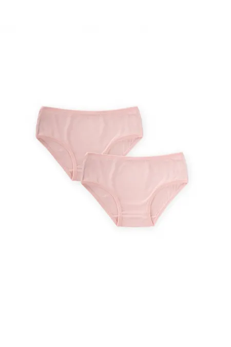 Double-sided Piqué Briefs, Ages 2-9, Powder Pink