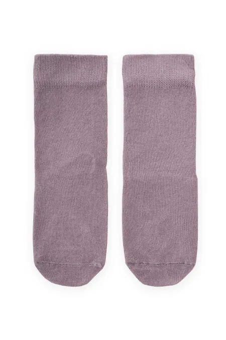 Tabanı ABS li Bambu Çocuk Çorabı Gri