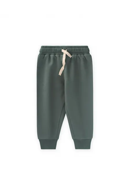 Ensemble de survêtement basique pour enfants de 1 à 5 ans, vert kaki