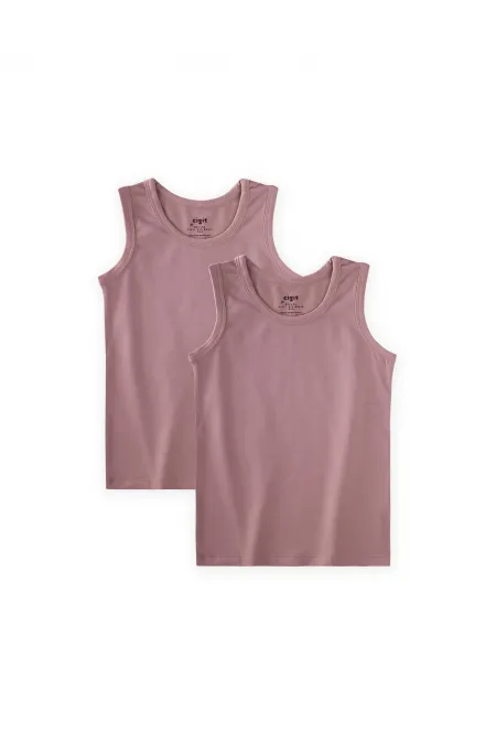 Two-Piece Wide-Strap Tank Top, Ages 2-11, Copper