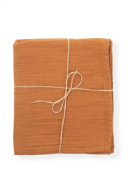 Muslin Baby Sheet (Washed) 120x150cm +/- 2cm Brown Muslin Baby Sheet (Washed) 120x150cm +/- 2cm Brown