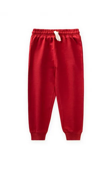 Seasonal Basic Tracksuit 2-10 Years Old Red Seasonal Basic Tracksuit 2-10 Years Old Red