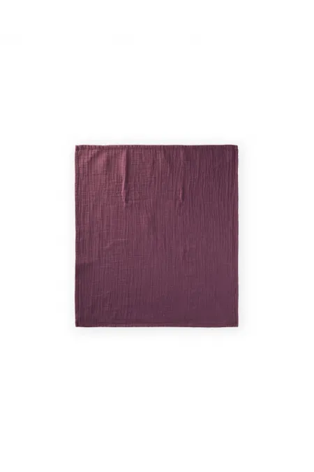 Éponge en mousseline biologique 50x50 cm Prune