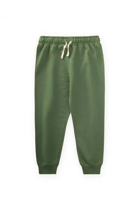 Mevsimlik Basic Eşofman 2-10 Yaş Yağ Yeşili