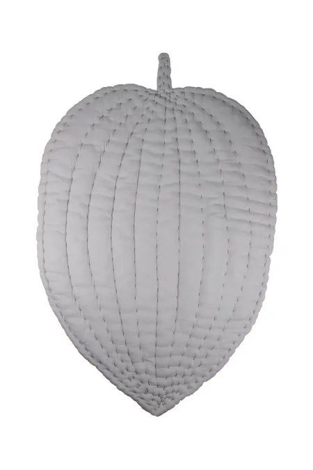 Tapis d'éveil bébé en mousseline grise (lavée)