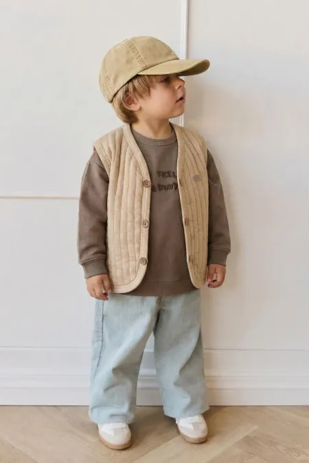 Gilet matelassé beige 0-4 ans