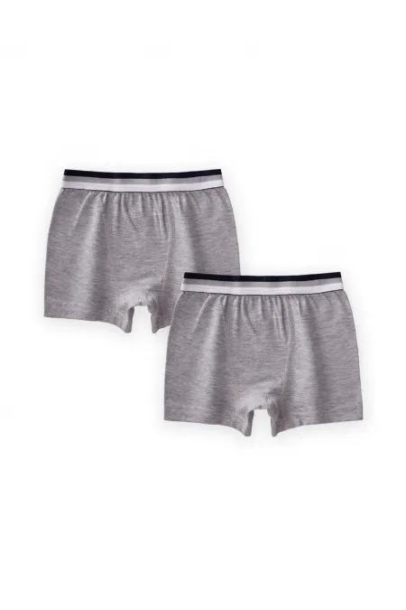 Lot de deux boxers, 2-9 ans, gris