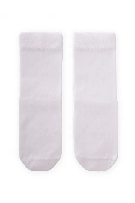 Tabanı ABS li Bambu Çocuk Çorabı Beyaz