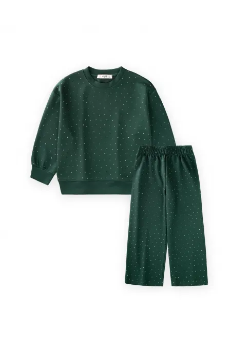 Complete Modal Set with Rhinestones, Ages 3-8, Green