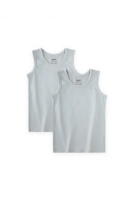 İkili Geniş Askılı Atlet 2-11 Yaş Taş