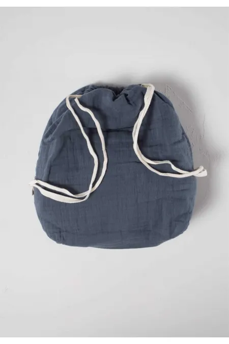 Sac à dos enfant en mousseline 28 x 30 cm, coloris fumé