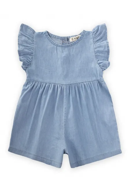 Salopette en jean bleue 0-3 ans