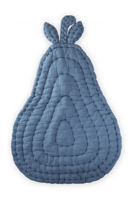 Tapis de jeu poire 80x100cm Bleu indigo