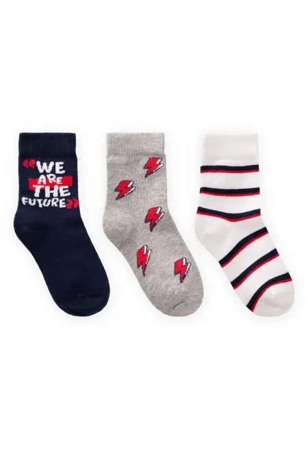 Triple Basic We Are Ankle Socks 3-10 Years Mixed Color 1