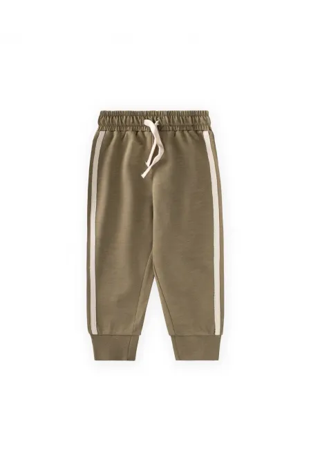 Ensemble de survêtement à rayures 1-10 ans Olive