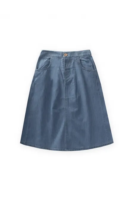 Uzun Kot Etek 3-8 Yaş Mavi