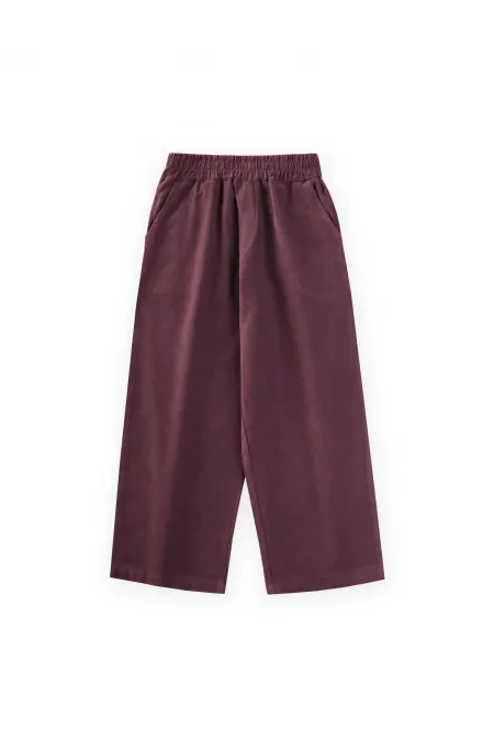 Kadife Pantolon 4-12 Yaş Mürdüm