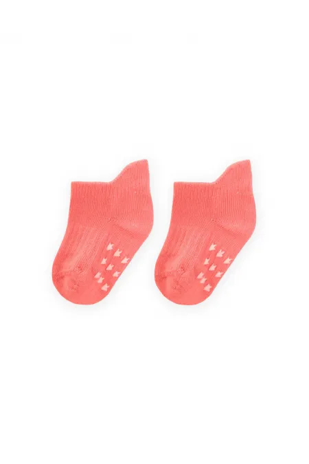 ABS Baskılı Bebe Patik Çorabı 0-4 Yaş Yavruağzı