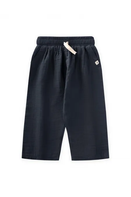 Müslin Pantolon 1-10 Yaş Siyah