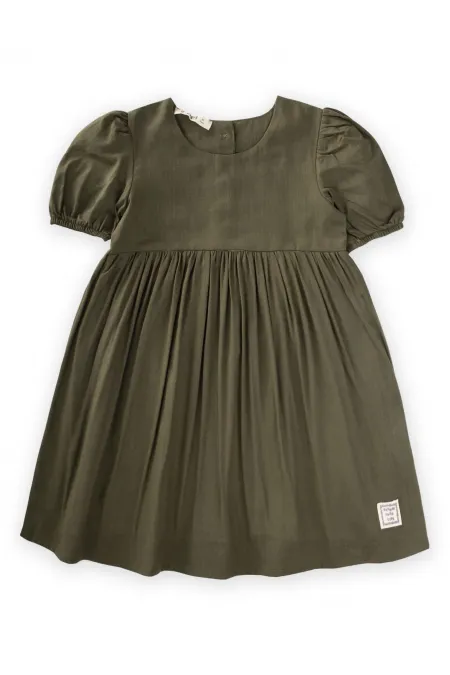 Robe à flammes kaki vert pour enfants de 2 à 7 ans