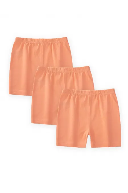 Üçlü Kız Boxer Set 2-9 yaş somon