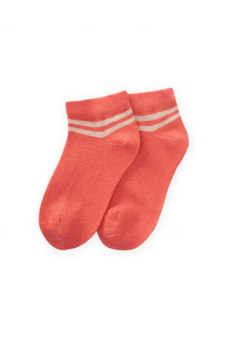 Ham Çizgili Çocuk Patik Çorabı 5-12 Yaş Yavruağzı