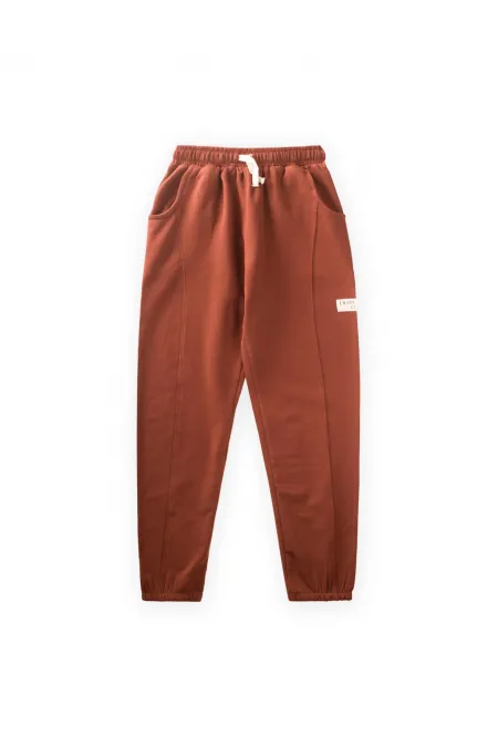 Paçalı Eşofman 8-12 Yaş Kiremit